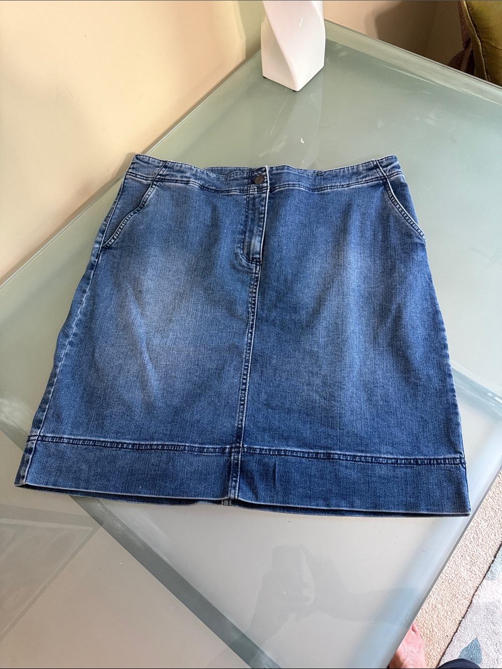 Talbots Denim Skirt Jean Skirt Size 16